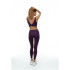 Collants Legging Femme Noir Limba Curve Line Sport Midnight Plum