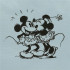 Bandoulière Sac à bandoulière Disney Mickey et Minnie Kisses Bleu