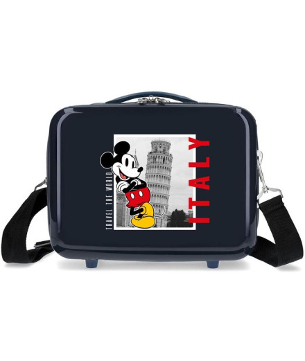 Trousse Disney Adapt. Vanity Case Abs. Mickey Italie Bleu...