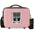 Trousse Disney Adapt. Abs Vanity Case. Minnie & Mickey Paris Nude Pink