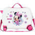 Valise Enfant Disney Abs Rolling 4W. 50Cm.Minnie Super Helpers Blanc