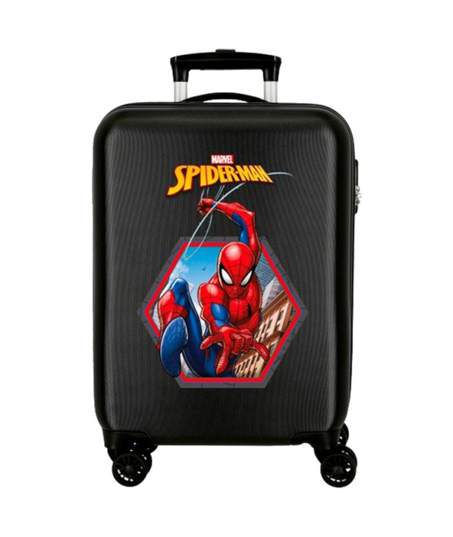 Valise Marvel Abs 55Cm.4R.Spiderman Geo Black...