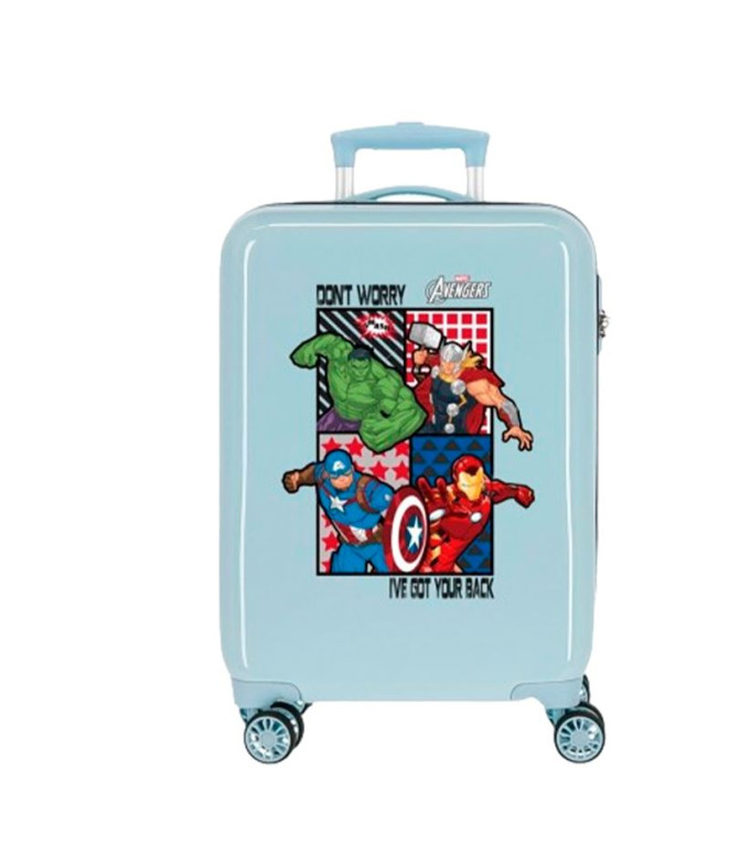 Valise Marvel Abs 55Cm. Tous les Avengers Bleu...