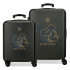 Set Disney Abs Luggage Trolley 2/ 55-65Cm.4W.Mickey Outline Black