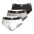 Slip Homme Slip Adidas Active Flex Cotton Noir/Gris/Blanc Pack