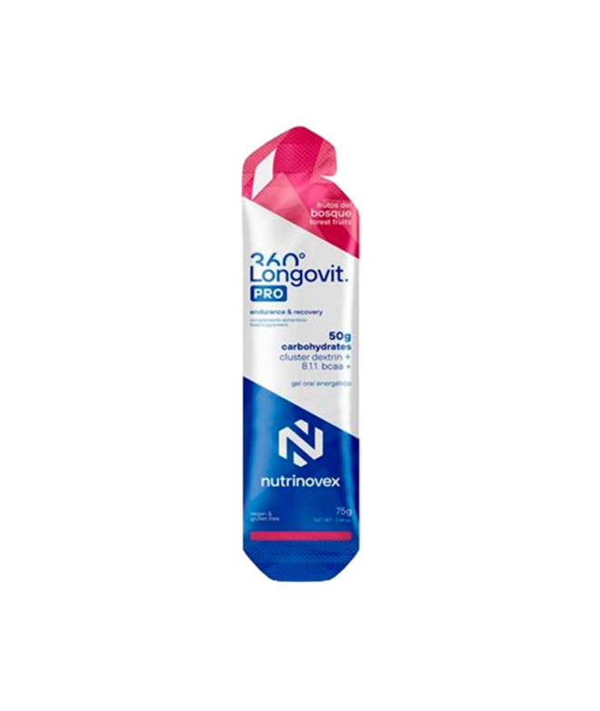 Gel Nutrinovex Longovit 360 75g Fruits de la forêt