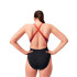 Maillot de bain Natation Speedo Femme de Col haut Splice dos croisé Noir/mauve