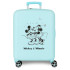 Trolley Disney Abs Valise 55Cm.4W. Mickey & Minnie Kisses Turquoisee Blue