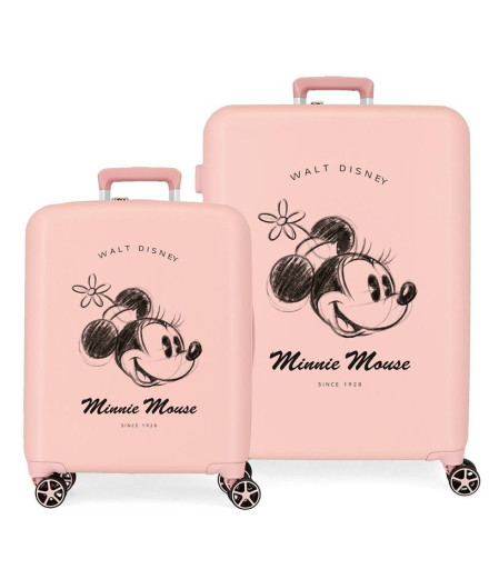 Set Disney Abs Bagage Trolley 2/ 55-70Cm.4W.Minnie You...
