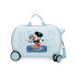 Valise Enfant Disney Abs Rolling 4W.(2 Multi.) 45Cm. Mickey Road Trip Bleu