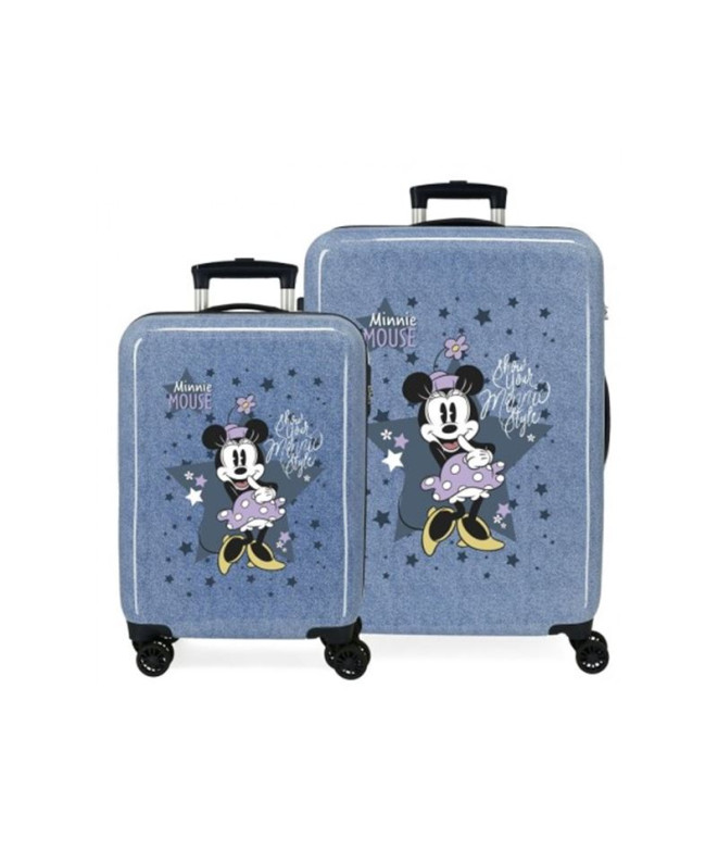 Set Disney Abs Luggage Trolley 2/ 55-68Cm.4W....