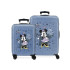 Set Disney Abs Luggage Trolley 2/ 55-68Cm.4W. Minnie Style Bleu