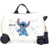 Valise Enfant Disney Abs Rolling 4W.(2 Multi.) 45Cm. Happy Stitch Blanc
