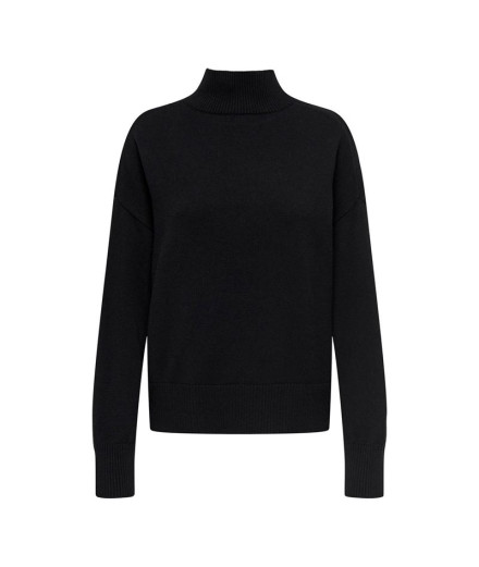 Sweat Only Onlbari L/S Highneck Knt Femme Noir