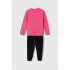 Ensemble adidas Set Enfant Little Essentials Logo Jogger Fleece Rose