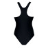 Maillot de bain Ras Femme Dos solide classique Noir