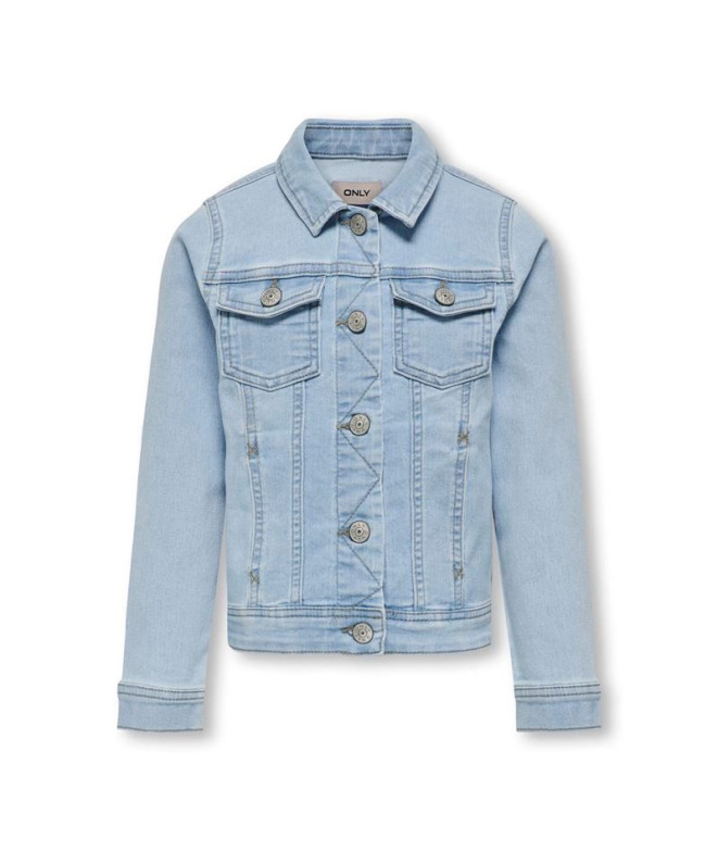 Veste Only Kogsara Fille Denim Bleu Clair