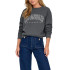Sweat Femme Only Onl Life L/S Crew O.Size State Blue/Ombre Blue