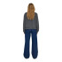 Sweat Femme Only Onl Life L/S Crew O.Size State Blue/Ombre Blue