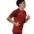 T-shirt running de Hanker M/Court Rouge