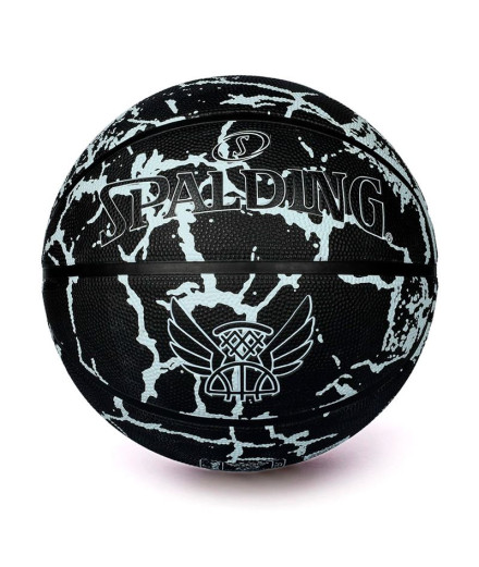 Ballons Basket-ball Spalding de Flight Crack Noir & Blanc...