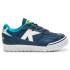 Chaussures De Football Sala Kelme Enfant Dentelle Trueno marine et blanche