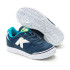 Chaussures De Football Sala Kelme Enfant Dentelle Trueno marine et blanche