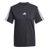 T-shirt adidas Femme 3 Band Sj Noir/Blanc