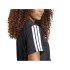 T-shirt adidas Femme 3 Band Sj Noir/Blanc