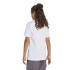 T-shirt adidas Enfant Linear 160 Blanc/Noir