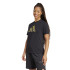 T-shirt adidas Femme Noir métallisé
