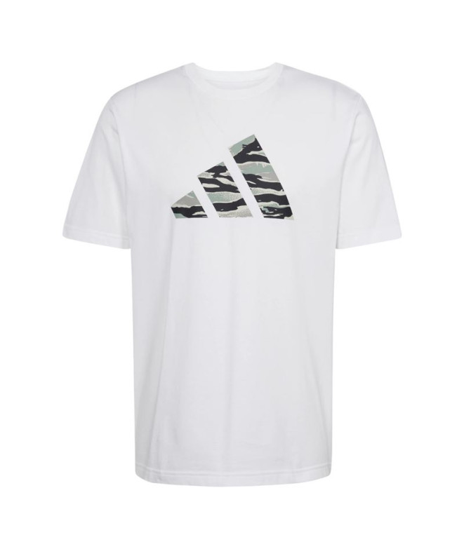 T-shirt adidas Homme Logo Camo Blanc