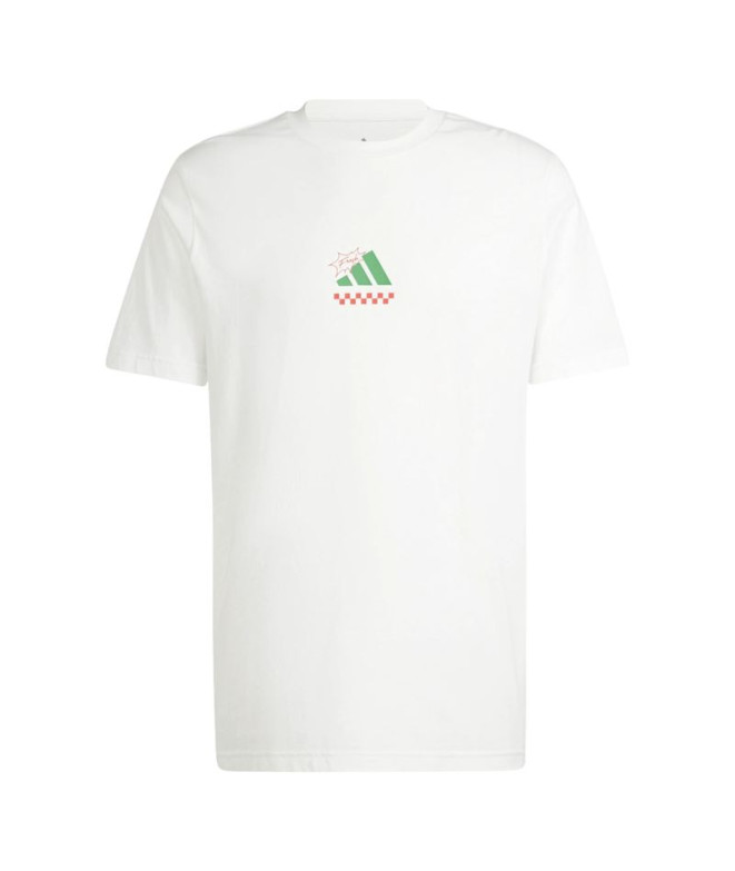 T-shirt adidas Homme Pizza blanche