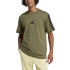 T-shirt adidas Homme 3Bands Vert foncé/Noir