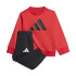 adidas French Terry Tracksuit Big Logo Jog Baby Rouge/Noir