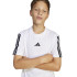 T-shirt adidas Enfant 3 bandes blanc/noir