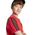 T-shirt adidas Enfant 3 bandes Rubpur/Noir
