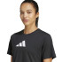 T-shirt Fitness adidas Femme by Essentials Big Performance Logo Training Noir