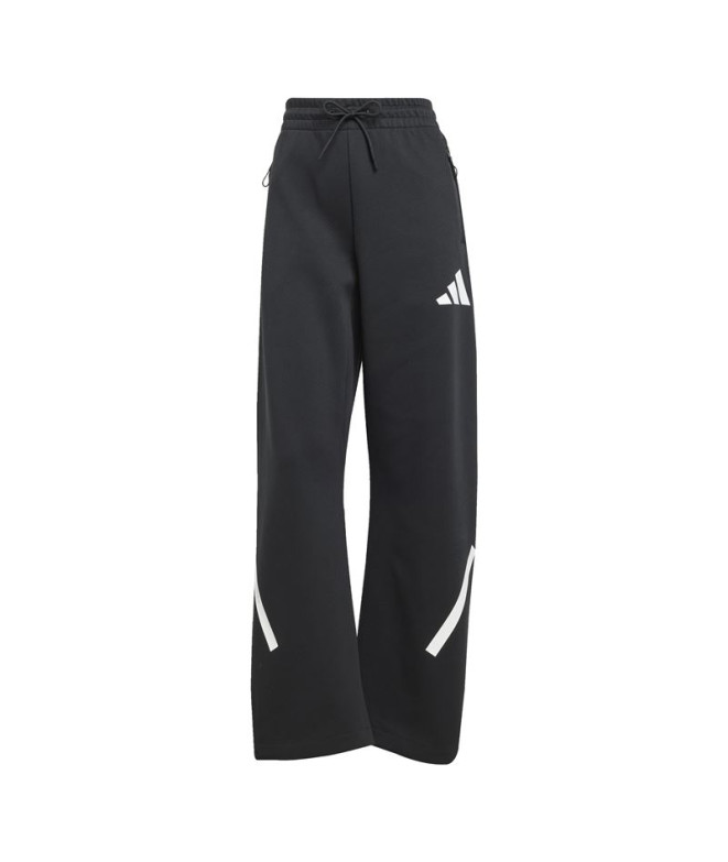 Pantalons adidas Femme Z.N.E. Bar Noir/Blanc
