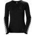T-shirt Femme Helly Hansen Lifa Active Stripe Crew Noir