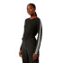 T-shirt Femme Helly Hansen Lifa Active Stripe Crew Noir