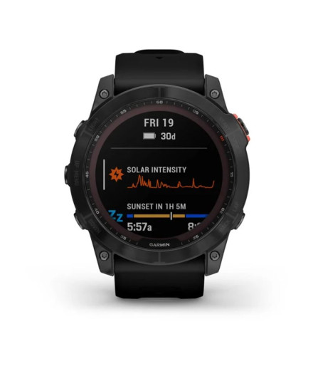 Montre Garmin Fenix 7X Solar Silver black Black Black...