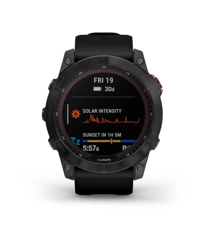 Montre Garmin Fenix 7X Solar Silver black Black...