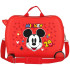 Valise Enfant Disney Abs Rolling 4W.(2 Multid.) Mickey Get Moving Rouge