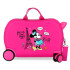 Valise Enfant Disney Abs Rolling 4W. 45Cm.Minnie Around The World Pink