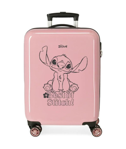 Trolley Disney Abs Valise 55Cm.4W Best Of Stitch Rose