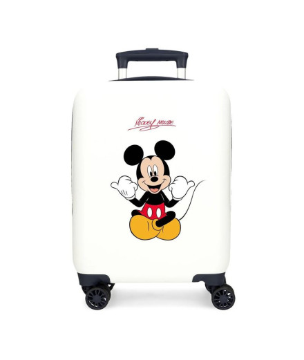 Trolley Disney Abs Valise 50 Cm.4R Mickey Cheerful White