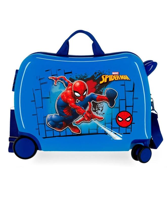 Valise Marvel Inf.Abs 4R.Spiderman Rouge Bleu Bleu
