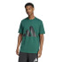 T-shirt adidas Homme Essentials Big Logo Vert foncé/Noir