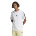 T-shirt adidas Homme 3 bandes simple blanc/noir